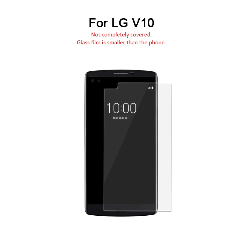 Защитная пленка из закаленного стекла KLL 2.5D для LG K4 K5 K7 K8 K10 9H для LG G3 G4 G5 V10 - Цвет: For LG v10