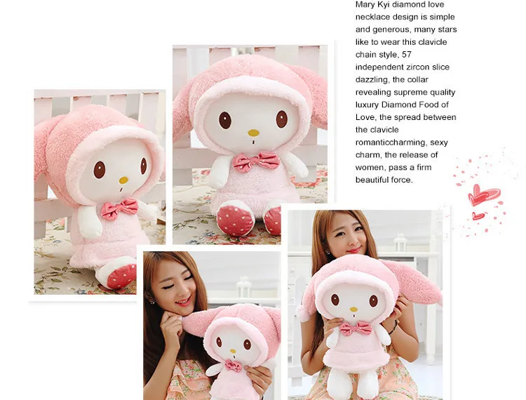 Бесплатная доставка 1 шт. 40 см супер милый кролик плюшевая игрушка набитый кукла