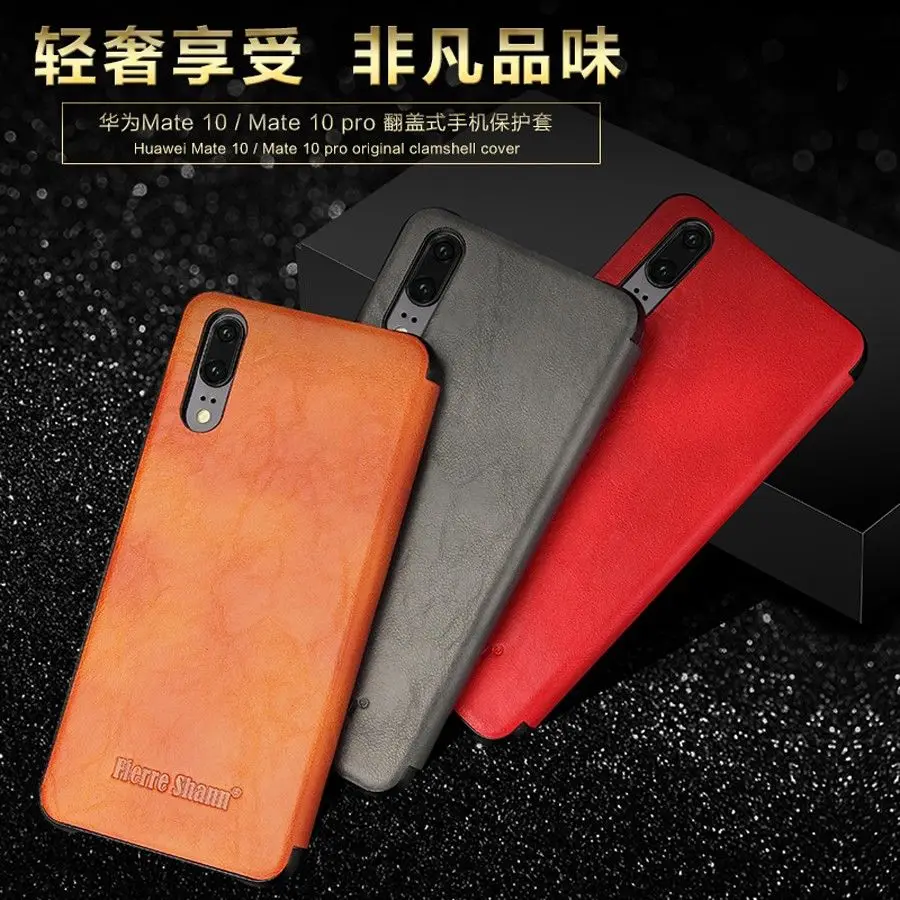 Чехол-книжка из натуральной кожи для Huawei P20 P30 P40 Pro с сенсорным экраном - купить по