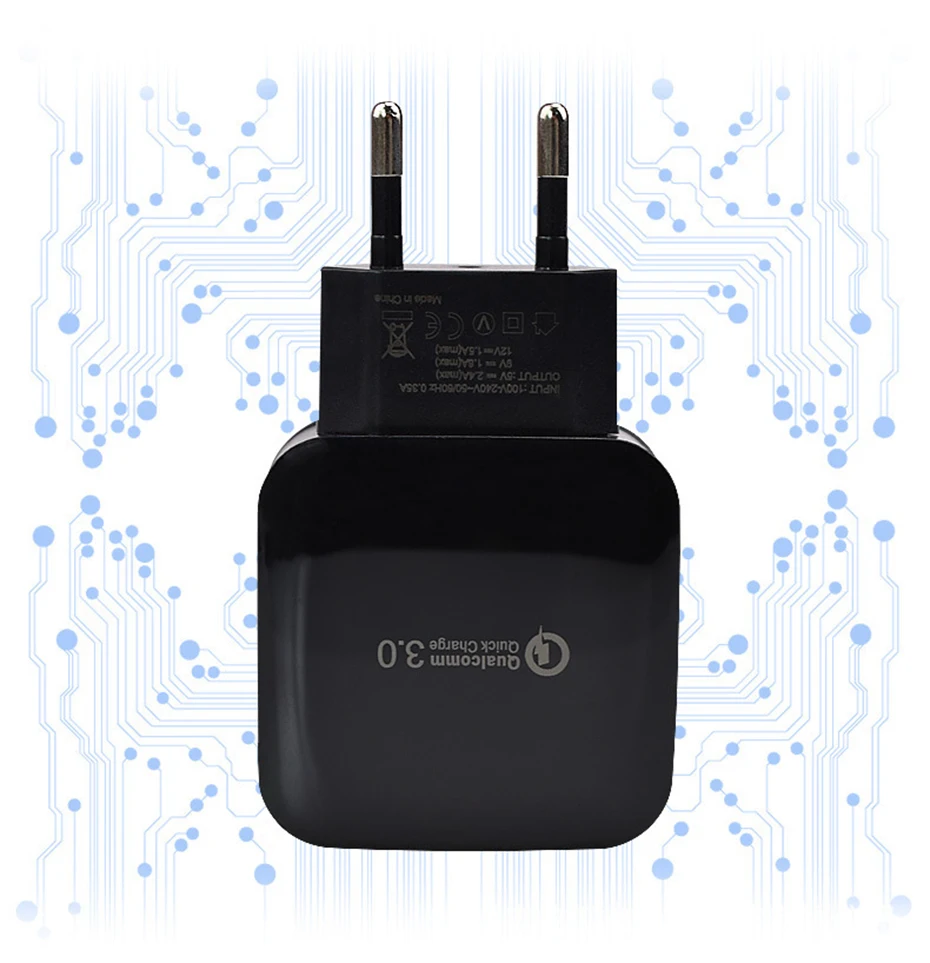 Быстрая зарядка 3,0 Быстрая зарядка USB Зарядное устройство для iPhone X XS 8 7 6s плюс iPad samsung Xiaomi QC3.0 телефон Зарядное устройство USA EU Plug Мощность адаптер