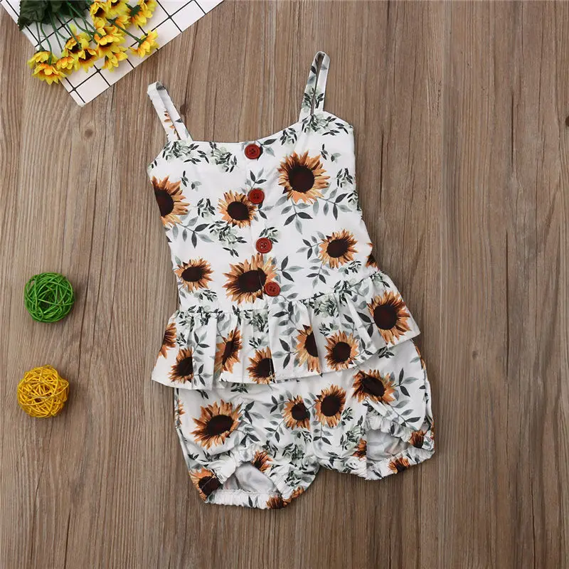 Pudcoco/высокое качество летняя одежда для маленьких девочек комплект одежды модные