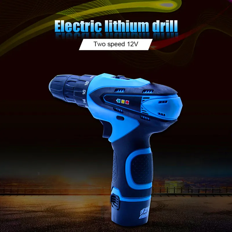 Xltown 12v high quality rechargeable electric screwdriver with two lithium batteries Household cordless | Инструменты