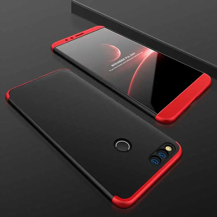 Huawei Honor 7X чехол Honor7X 360 градусов защищены всего тела противоударный чехол для телефона для huawei Honor 7X BND L21 L22 L24 крышка - Цвет: 1