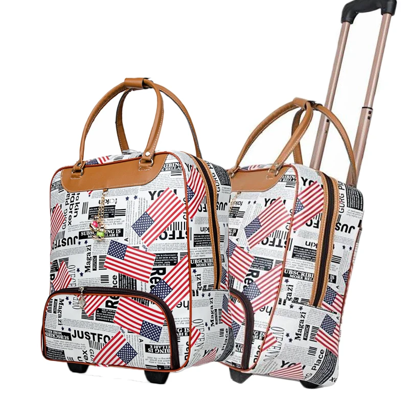 LHLYSGS бренд высокое качество Для женщин мода путешествовать сумка тележка