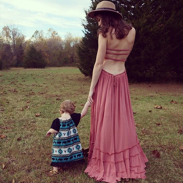 Богемный Вдохновленный летнее платье Холтер Спинки без рукавов шнурок Васит