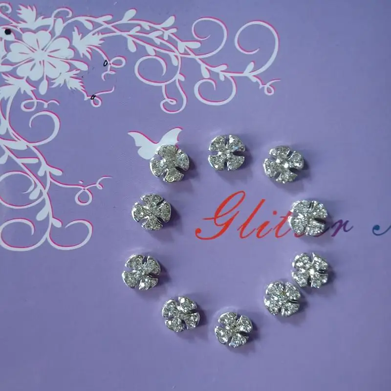10 шт. аксессуары для ногтей Nailart 3D DIY Аксессуары Инструмент маникюрные принадлежности части украшения из сплава Стразы - Цвет: 15