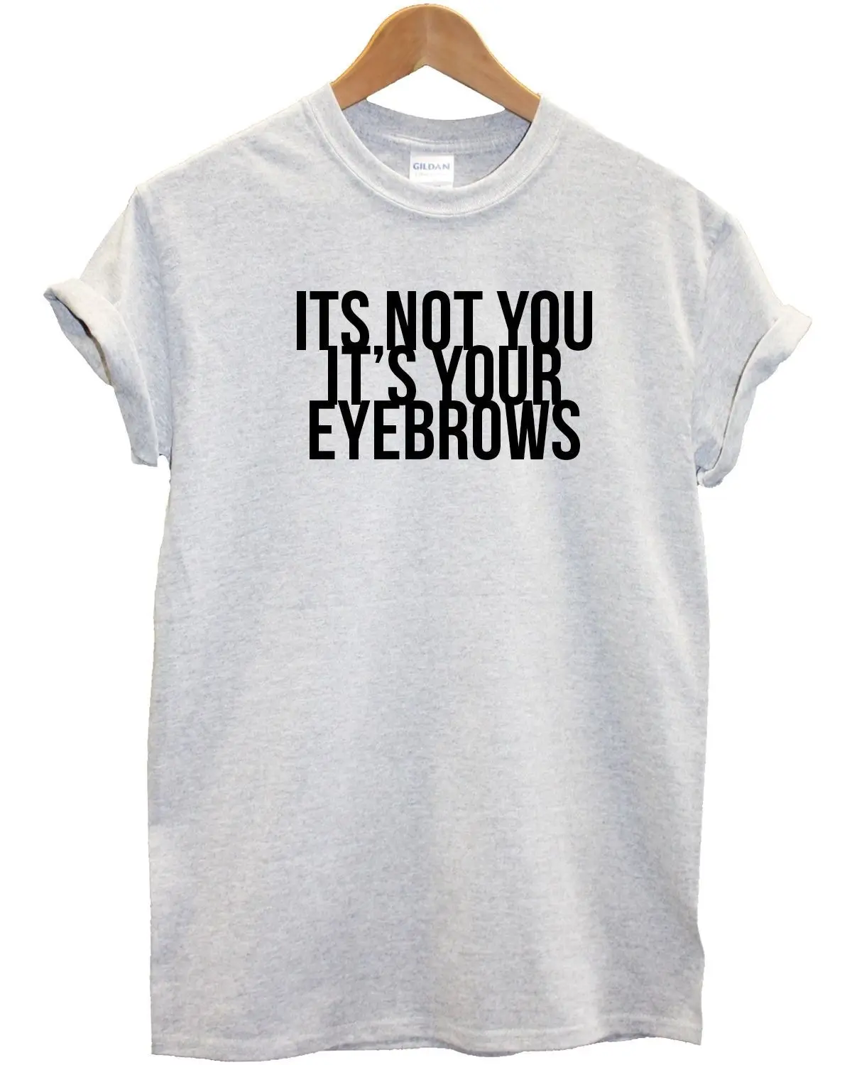 Футболка It't It's Your browds модный топ для девочек макияжа Tumblr футболка Новый