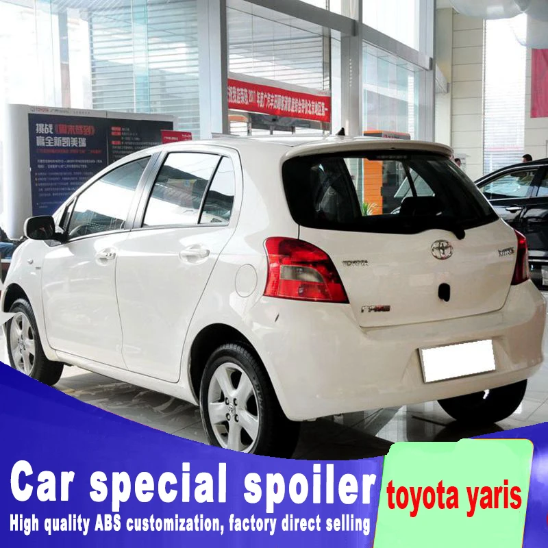Спойлер для toyota Yaris 2008 2009 2010 2011 2012 2013 года высококачественный спойлер из АБС