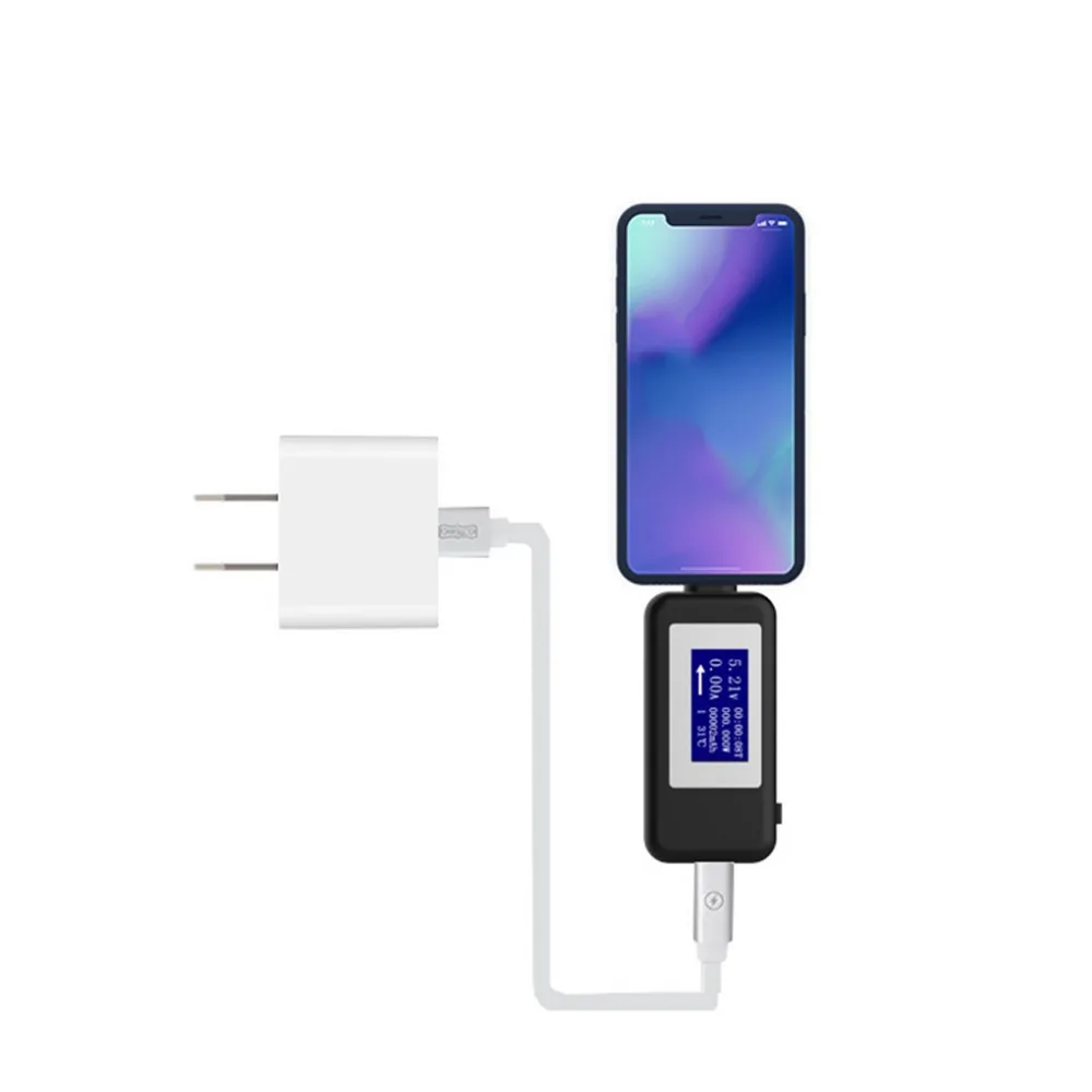 

Detector USB Charger Plugable Type-C Multifunctional Tester DC Digital Display Voltmeter Amperage Meter Fits Phone and Computer