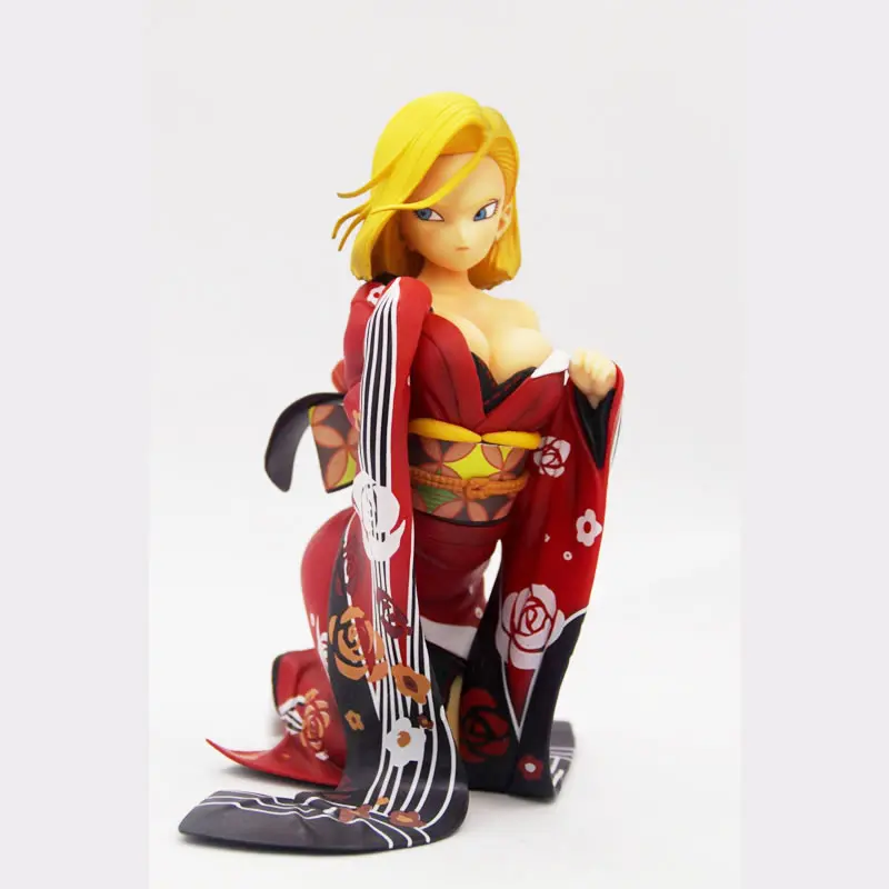 Кимоно DBZ с блестками на базе Android 18 красное кимоно коленях из смолы модель GK