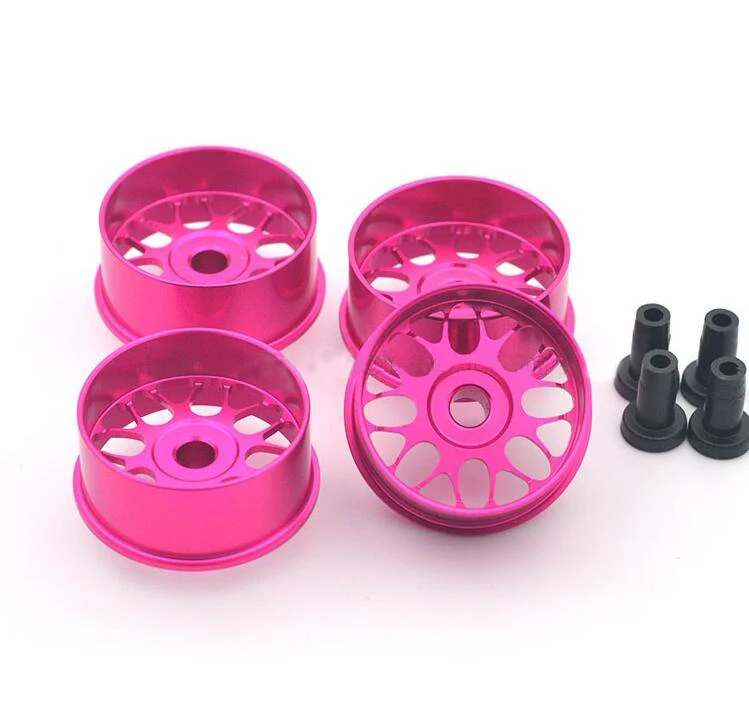 4 Pcs Metal Wheel Hubs Aluminum Alloy Large Diameter Wheels Hollow Light Weight 94705 For Mini 4WD Car Models | Игрушки и хобби