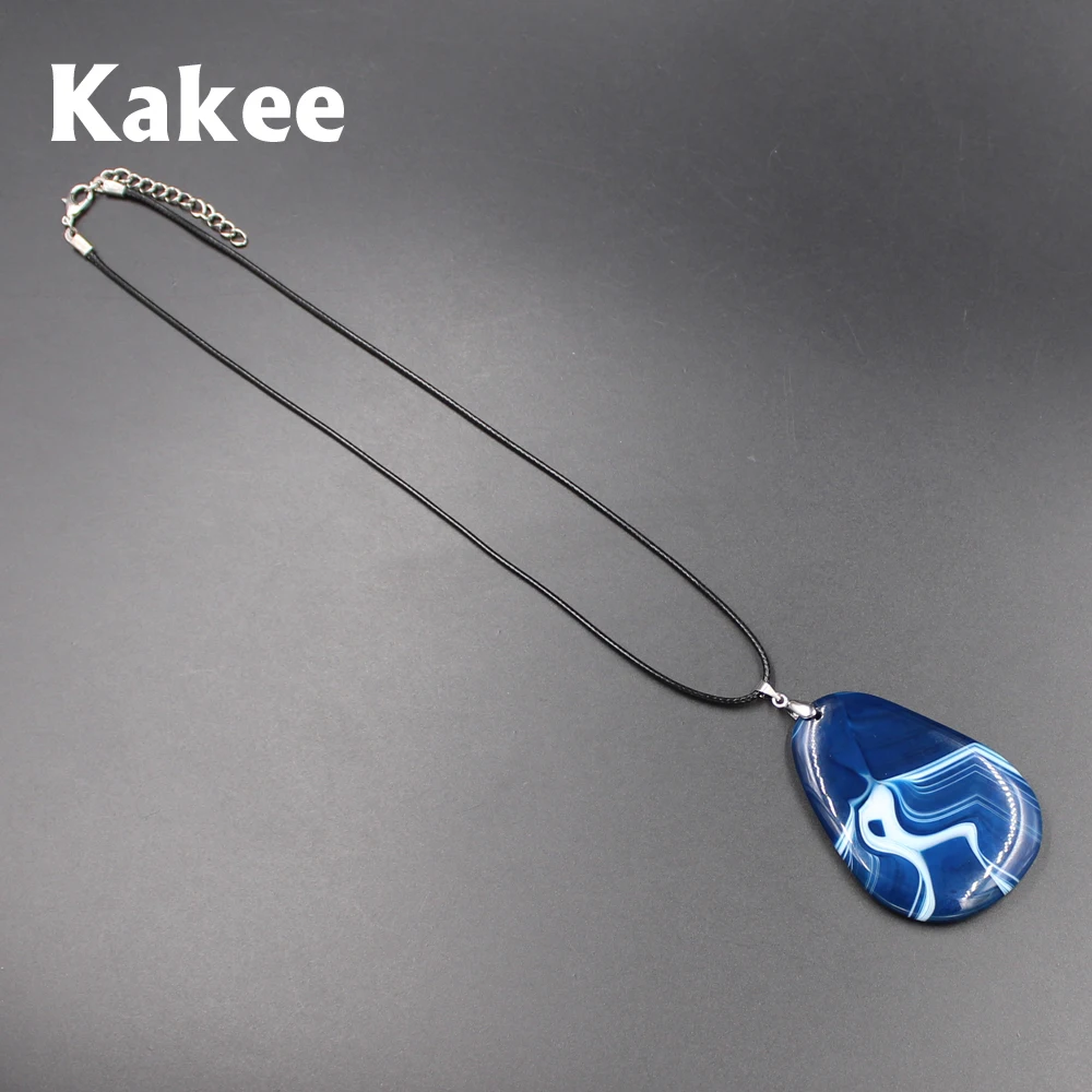 Женское Ожерелье с натуральным полукамнем Kakee ожерелье необработанные Агаты