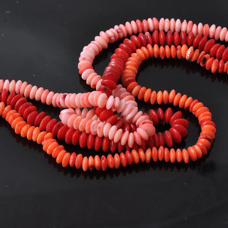Круглые бусины кораллового цвета 1 нить около 30 см TRS0049|natural coral beads|coral beadsbeads for jewelry