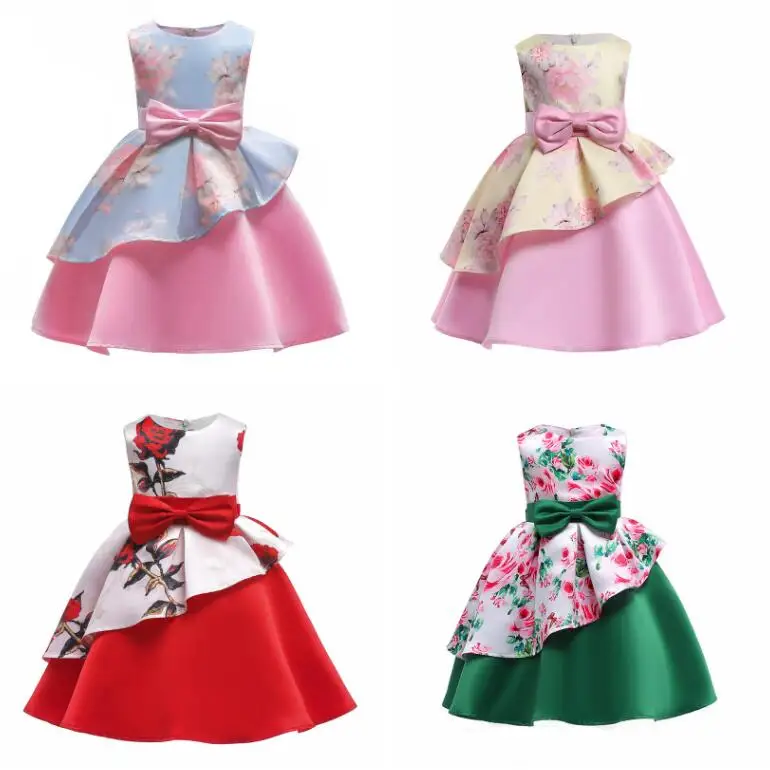 2019 Girl Vestidos Summer Toddler Baby girls Easter Dress toddler Clothing Party Kids Dresses for Girls nacxa Elegant Robe | Детская