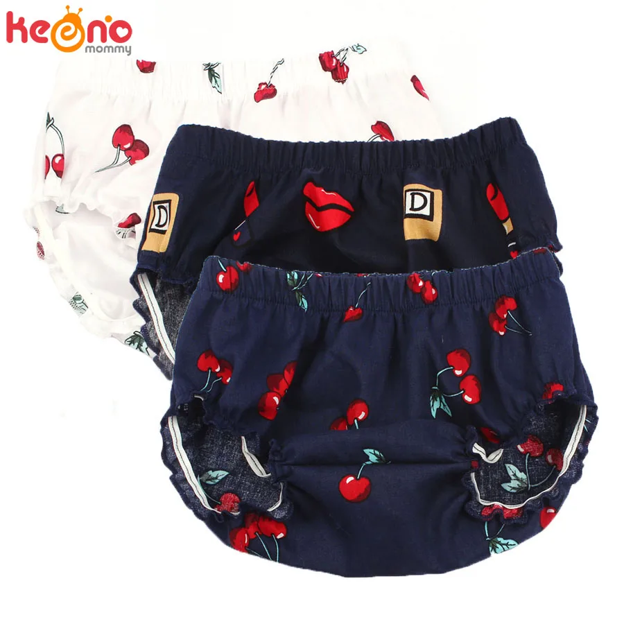 Ruffle Cherry Cotton Baby Bloomers Newborn Summer Shorts Boys Girls Diaper Cover Toddler Clothes Panties | Детская одежда и обувь