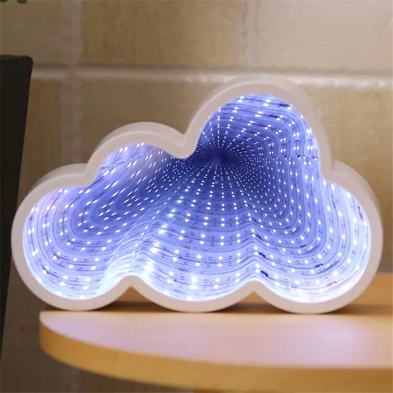 

Светодиодный ные туннельные лампы, 3D шатер, ночные светильники, новинка, облако, Звездный колокол, ананасовые лампы для стола, настенного ст...