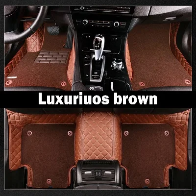 luxury brown "Пользовательские подходящие автомобильные коврики для Mercedes Benz W164 W166 ML GLE ML350 ML400 ML500 GLE300 GLE320 GLE400 GLE450 лайнер - Название цвета: luxury brown