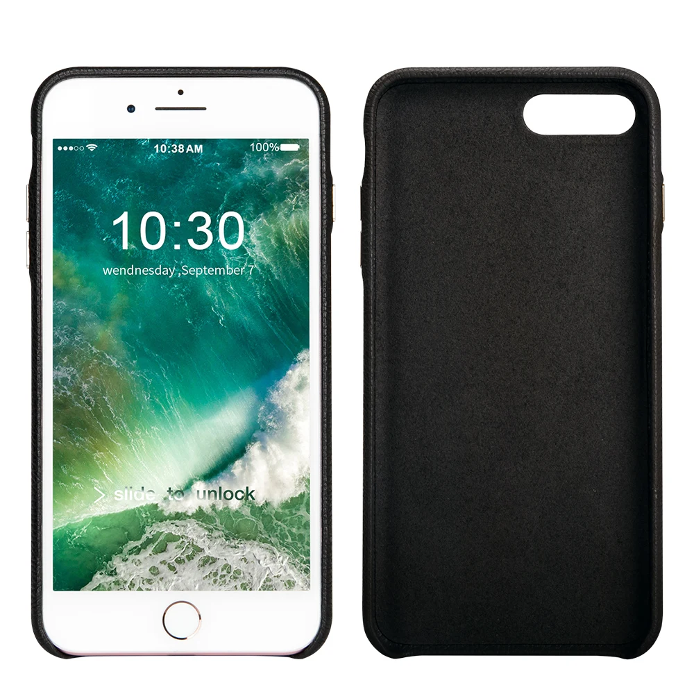 Jisoncase чехол из натуральной кожи для iPhone 7 Plus с защитой от царапин роскошная тонкая