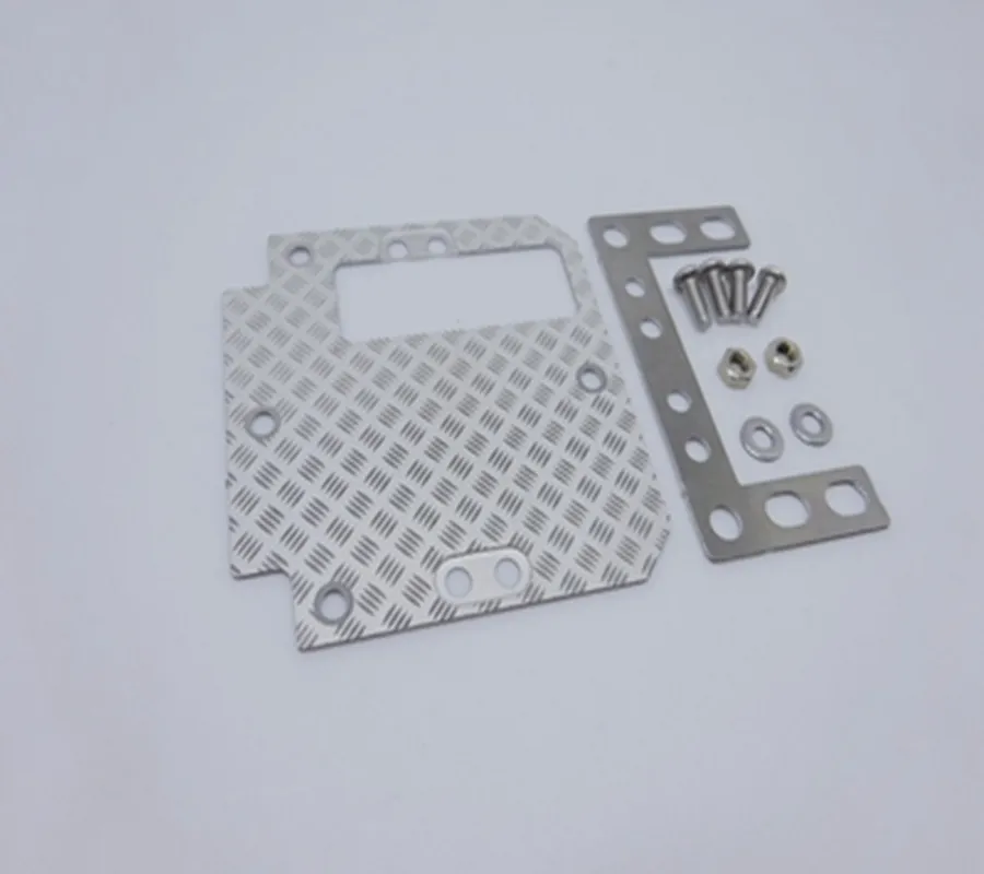 servo plate R/C металлическая декоративная накладка для tamiya 1:14 scale rc scania r620 56323 r470 beenz 1851 3363 man tgx volvo actros arocs - Цвет: servo plate