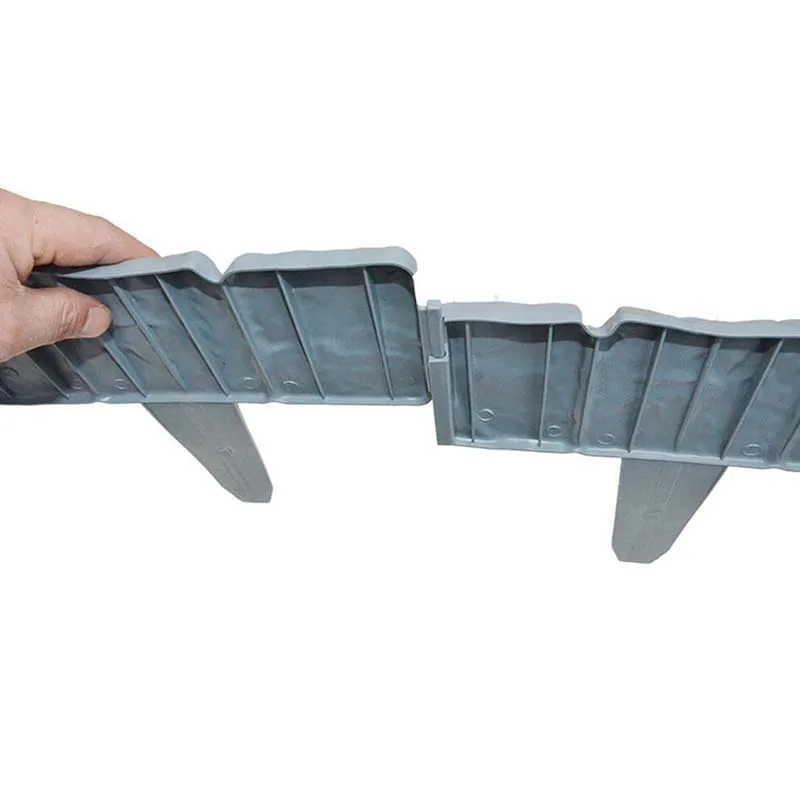 10 шт. садовый забор окантовка из мощеного камня пластиковая для лужайки