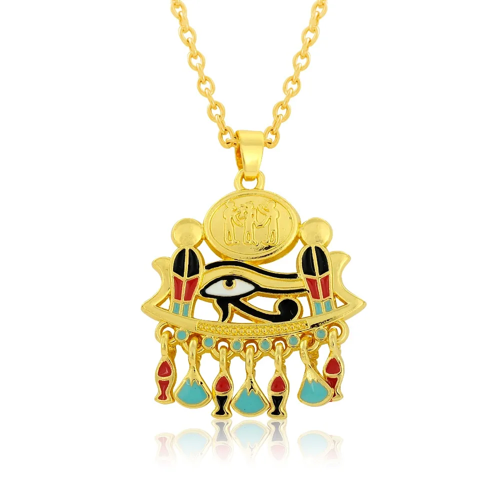 Мужская цепочка с подвеской в виде пирамиды|pendant cross|eye of horuschain men |