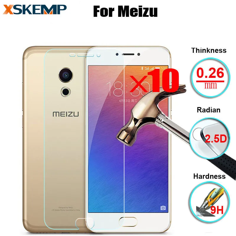 10 шт 0 26 мм антибликовое закаленное стекло протектор экрана для Meizu MX6 Pro 6 Meilan E 3 U20
