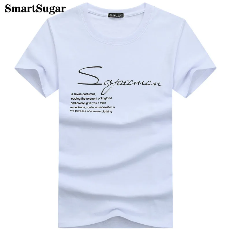 Smartsugar короткий рукав лето большой Размеры 5xl 9 Цвета модные тонкие Письмо печати