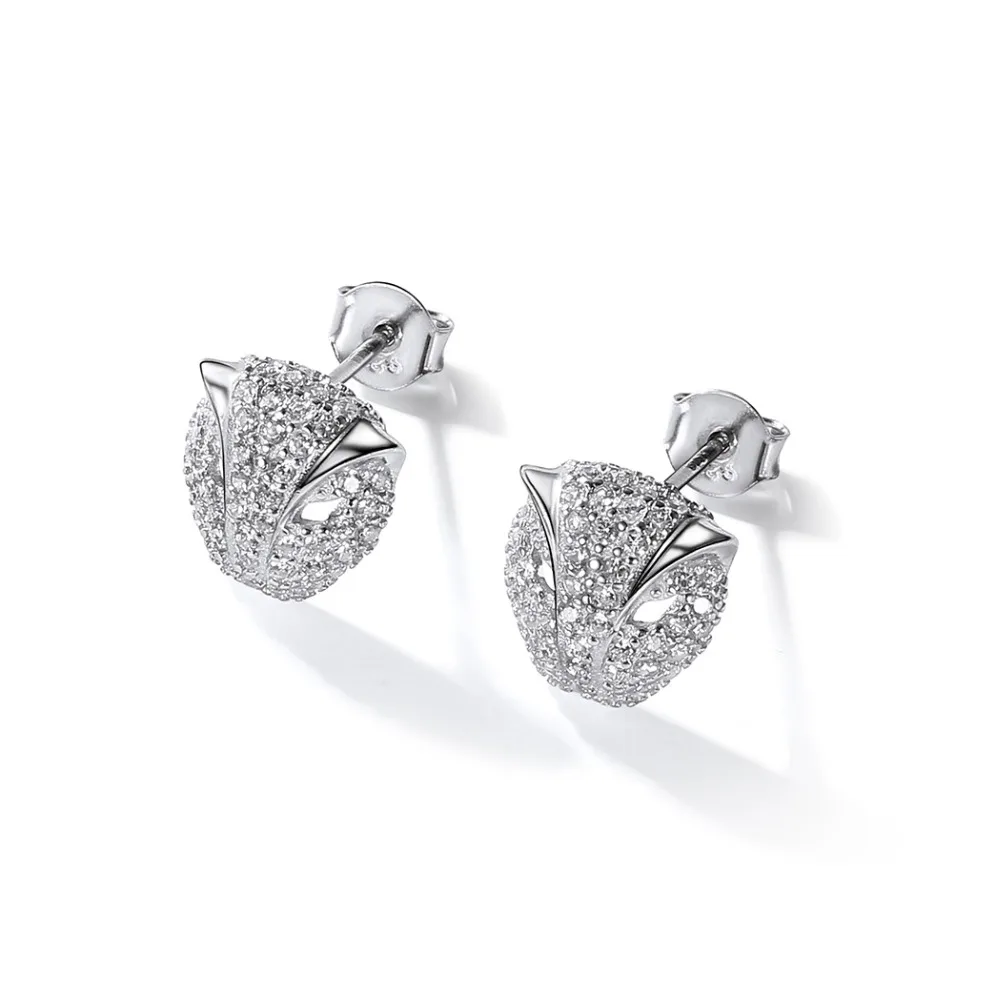 SILVERCUTE милые серьги в виде животных 925 пробы серебро хорошее ювелирное изделие