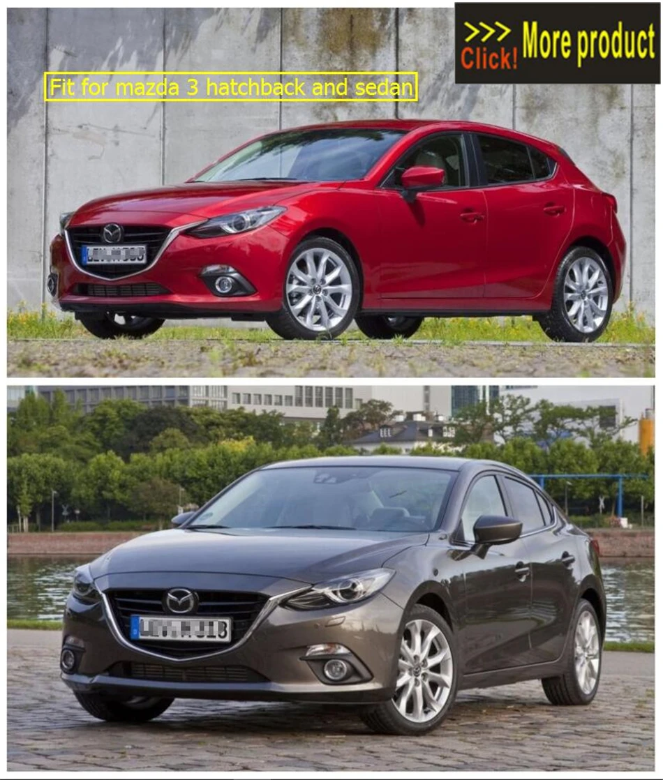 Lapetus Аксессуары для Mazda 3 AXELA хэтчбек седан передние фары лампа век брови полосы крышка комплект отделка