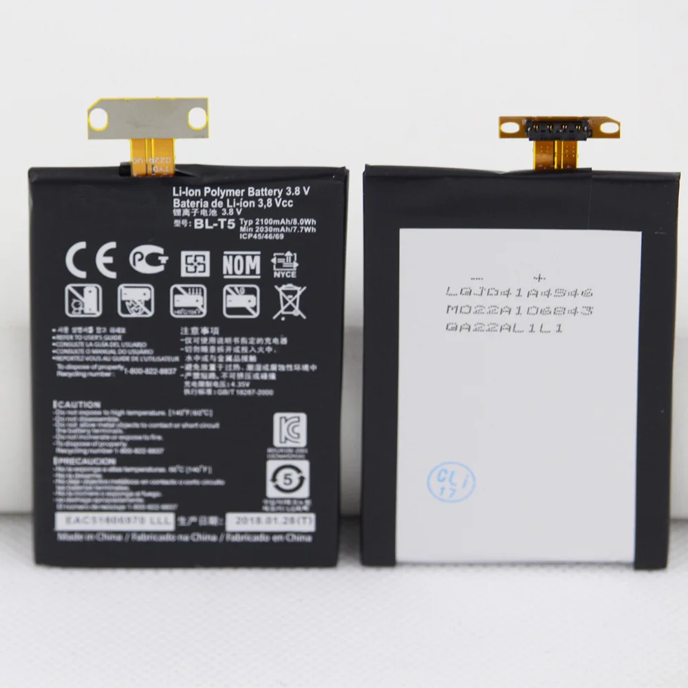 

10 шт./лот для LG Google Nexus 4 Аккумулятор для LG Google Nexus 4 E960 Optimus G E970 E973 F180 LS970 E975 BLT5 BL-T5 2100 мАч