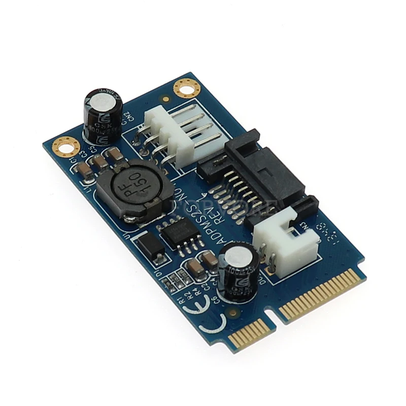 7pin SATA адаптер жесткого диска SSD кабель конвертер для mSATA с 4pin разъем питания|Платы