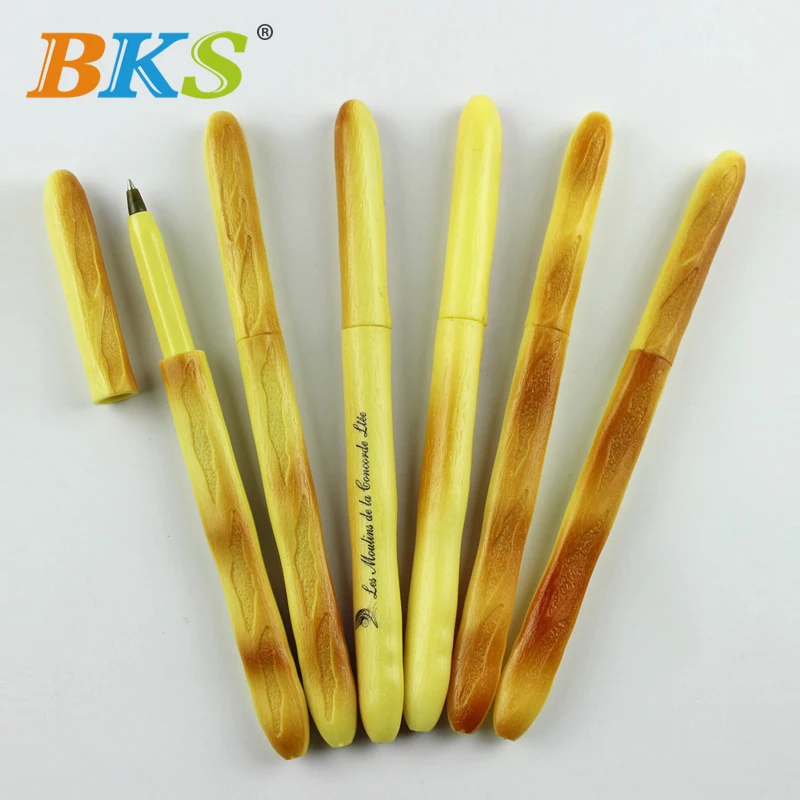 Оптовая продажа ручек в форме хлеба шариковая ручка для офиса и школы креативная