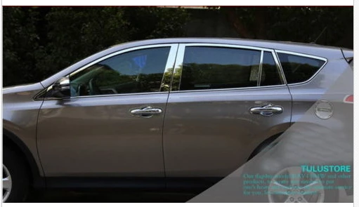 

Door Window Chrome Molding sill Trim Pillar Post for Toyota RAV4 2013 2014