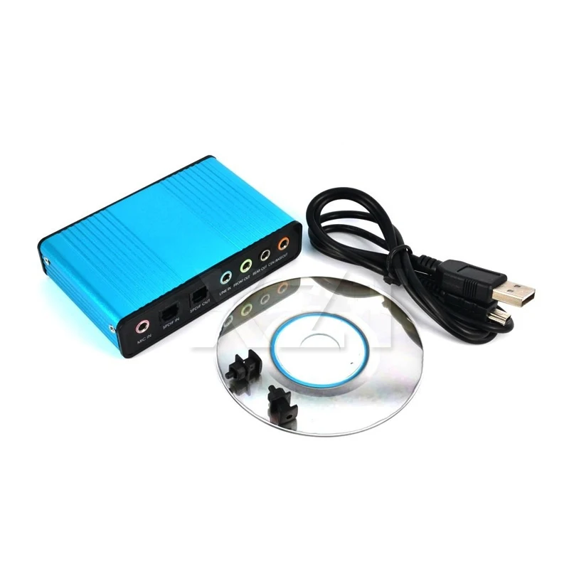 Newest Hot USB 2.0 Sound Card 6 Channel 7.1 and 5.1 Optical External Audio Card SPDIF Controller for PC Laptop Desktop Tablet