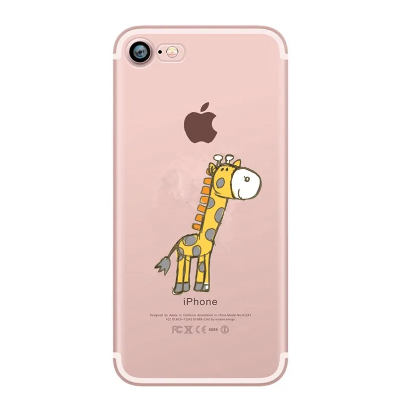 Роскошный ультра тонкий чехол для iphone аксессуары 7 8 Чехол симпатичный мультяшный