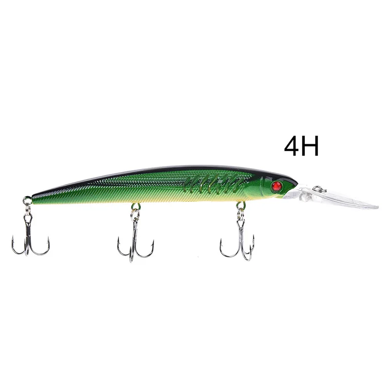 

Minnow Fishing Lures Deep Artificial Wobbler Crank bait For Fish Lure Hard Fake Bait Tackle Hooks 1PS