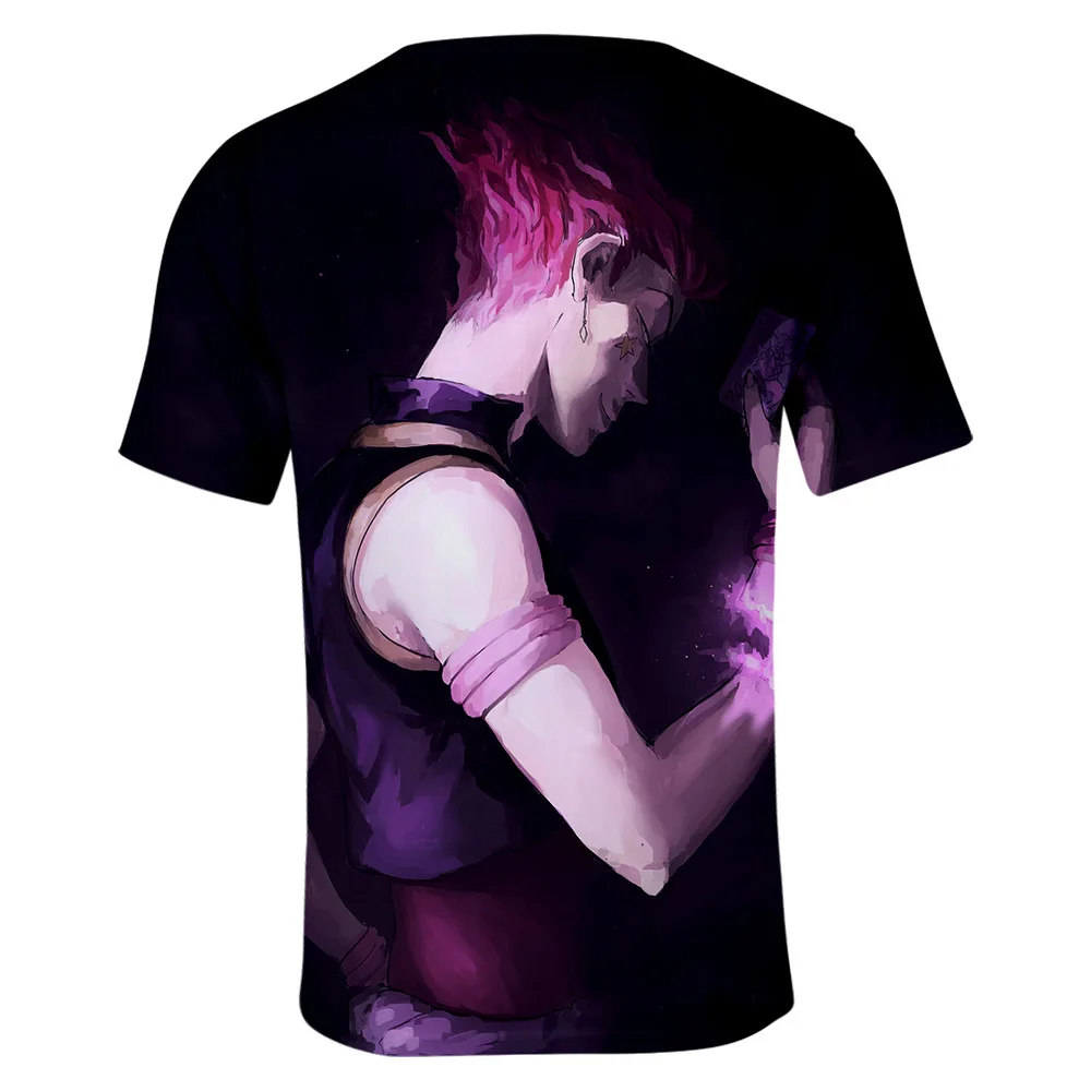 Футболка Hunter X для мужчин и женщин Детская футболка с 3d принтом аниме Hisoka|Мужские