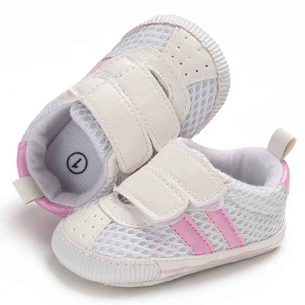 Newborn Baby Girls Boys Mesh Sport Breathable First Walker Soft Sole Shoes |
