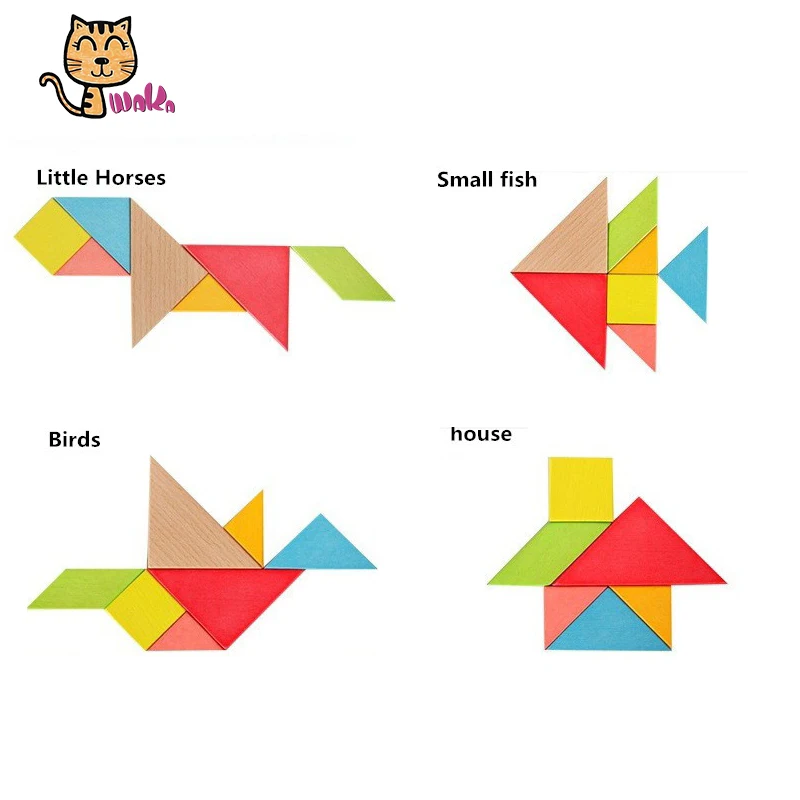 Деревянная пазл-головоломка для мальчиков и девочек, игрушка для развития интеллекта детей, образовательные игрушки, подарки для детей, головоломки, магические кубы на.