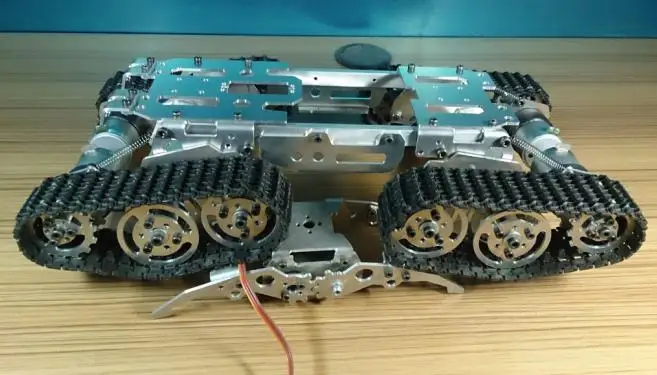 Литая танка шасси трактор гусеничный Интеллектуальный робот-автомобиль обход