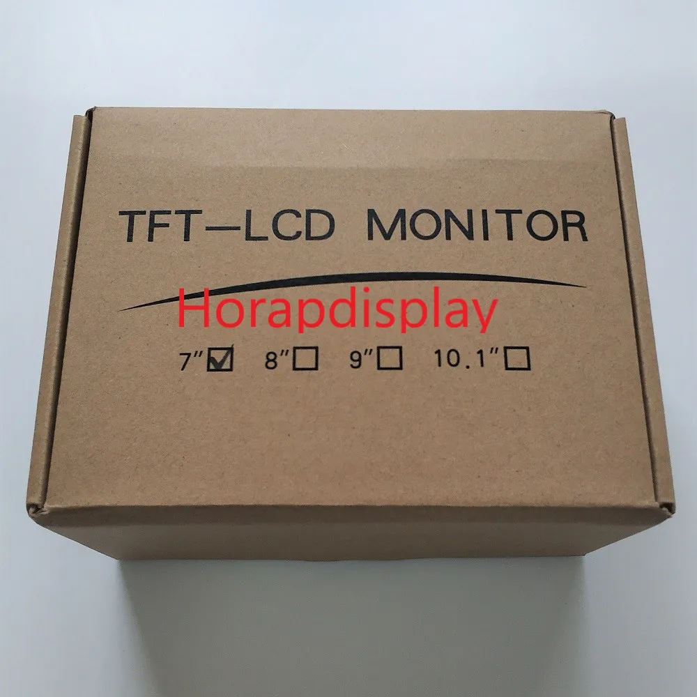 Бесплатная доставка 7 дюймов 16x9 широкоформатный ЖК монитор HD 1024x600 BNC CCTV с