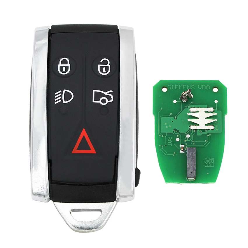 4 + 1/5 кнопочный смарт телефон FSK433MHz PCF7953A чип для Jaguar XK XKR 2010 2011 2012 2013 XF Φ 2009 2011|Ключ от