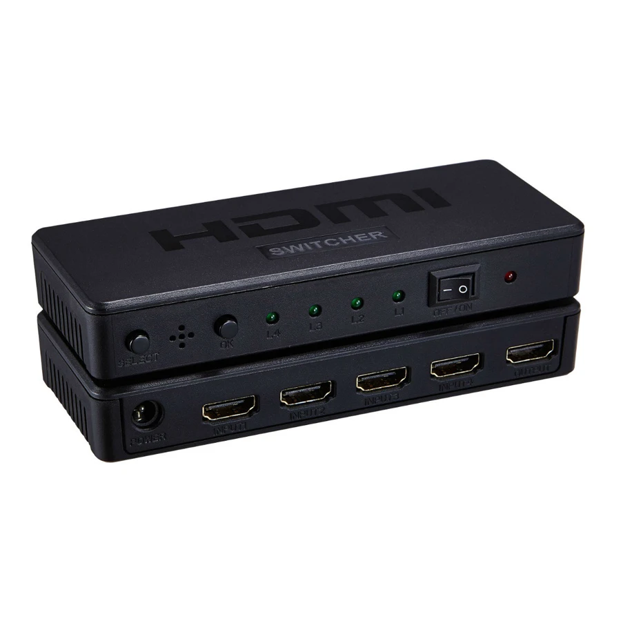 2019 Новый мини переключатель HDMI 4K x 2K 4 порта Высокоскоростной 4x1 с функцией