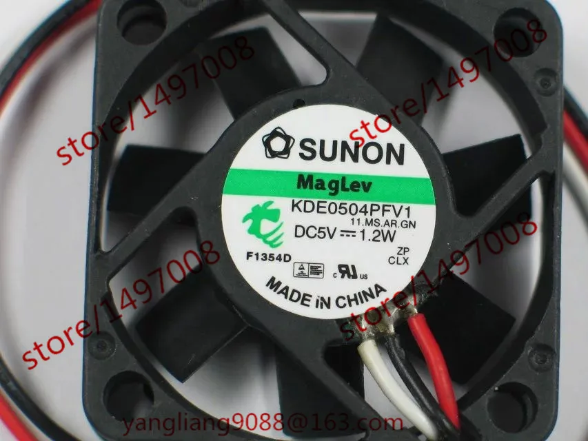 SUNON KDE0504PFV1 11.MS. AR.GN DC 5V 1 2 W 3 провод 40X40X10mm Сервер вентилятор охлаждения|square fan|server fanfan