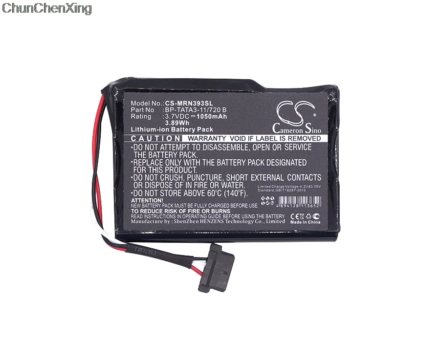 Аккумулятор Cameron Sino 1050mAh BP TATA3 11/720 B для Magellan RoadMate N393M 4300 5000 Mio Moov M410|Цифровые