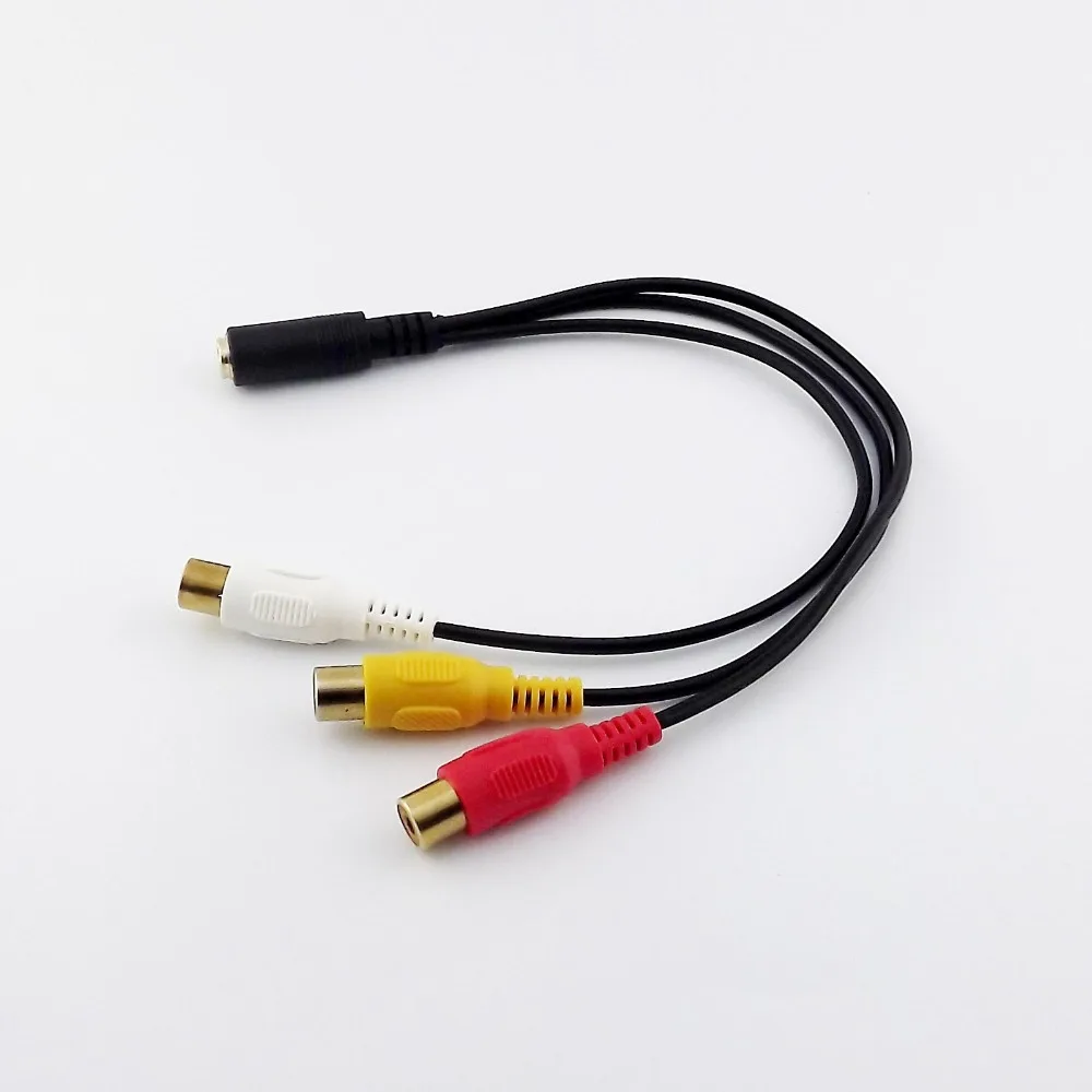 1 шт. адаптер для аудио и видео 3 5 мм 25 см|mini audio cable|video av cablerca to 3.5mm |