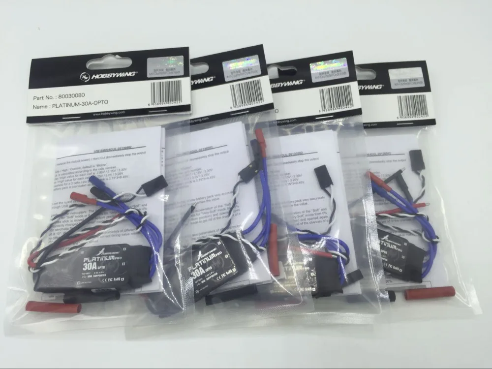 10 шт./лот Hobbywing platinum 30A OPTO PRO ESC электронный Бесщеточный Регулятор скорости