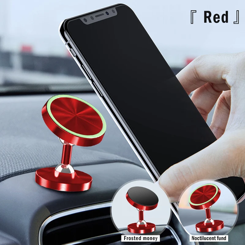 Новый светящийся магнитный держатель для телефона iphone вращающийся на 360 градусов