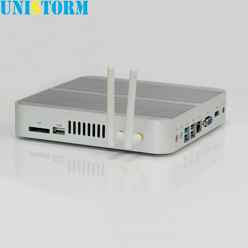 Новый Intel Skylake безвентиляторный мини ПК i5 5200U 5250U 6200U HD Graphics 520 4K HDMI VGA USB Windows 10 Мини