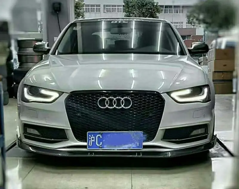 2013 A4 S-LINE S4 передний SPLITTER-ABT Стиль углеродного волокна передний спойлер для AUDI A4 S-LINE S4